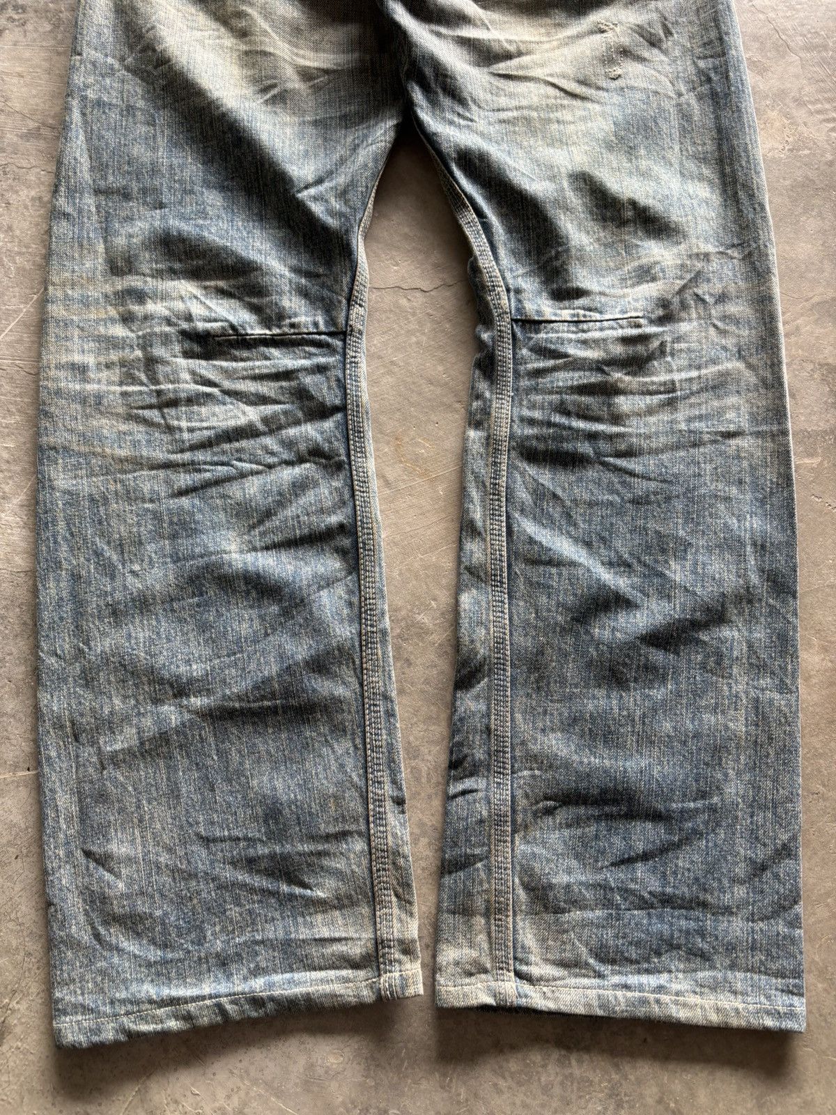 Hysteric Glamour Sick twist rusty denim backnumber japanese jeans punk grunge Size US 35 - 17 Thumbnail
