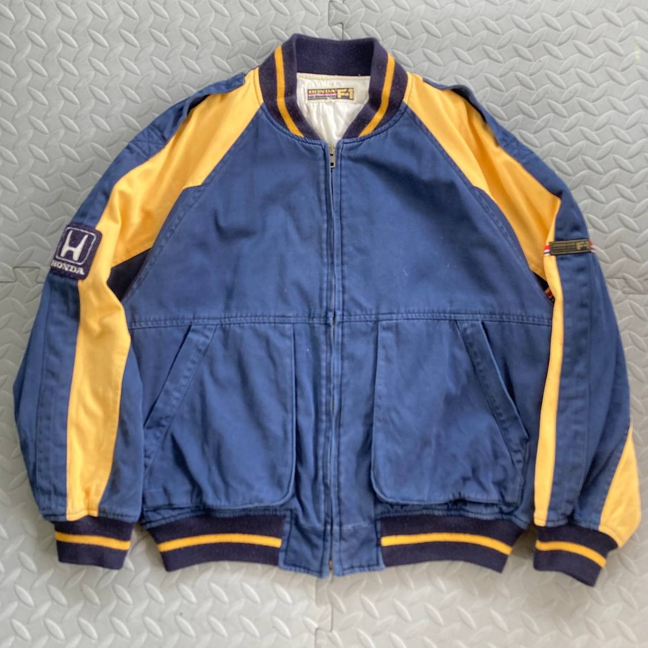 Vintage F1 Honda Championship Quilted Racing Bomber Jacket Size US L / EU 52-54 / 3 - 1 Thumbnail