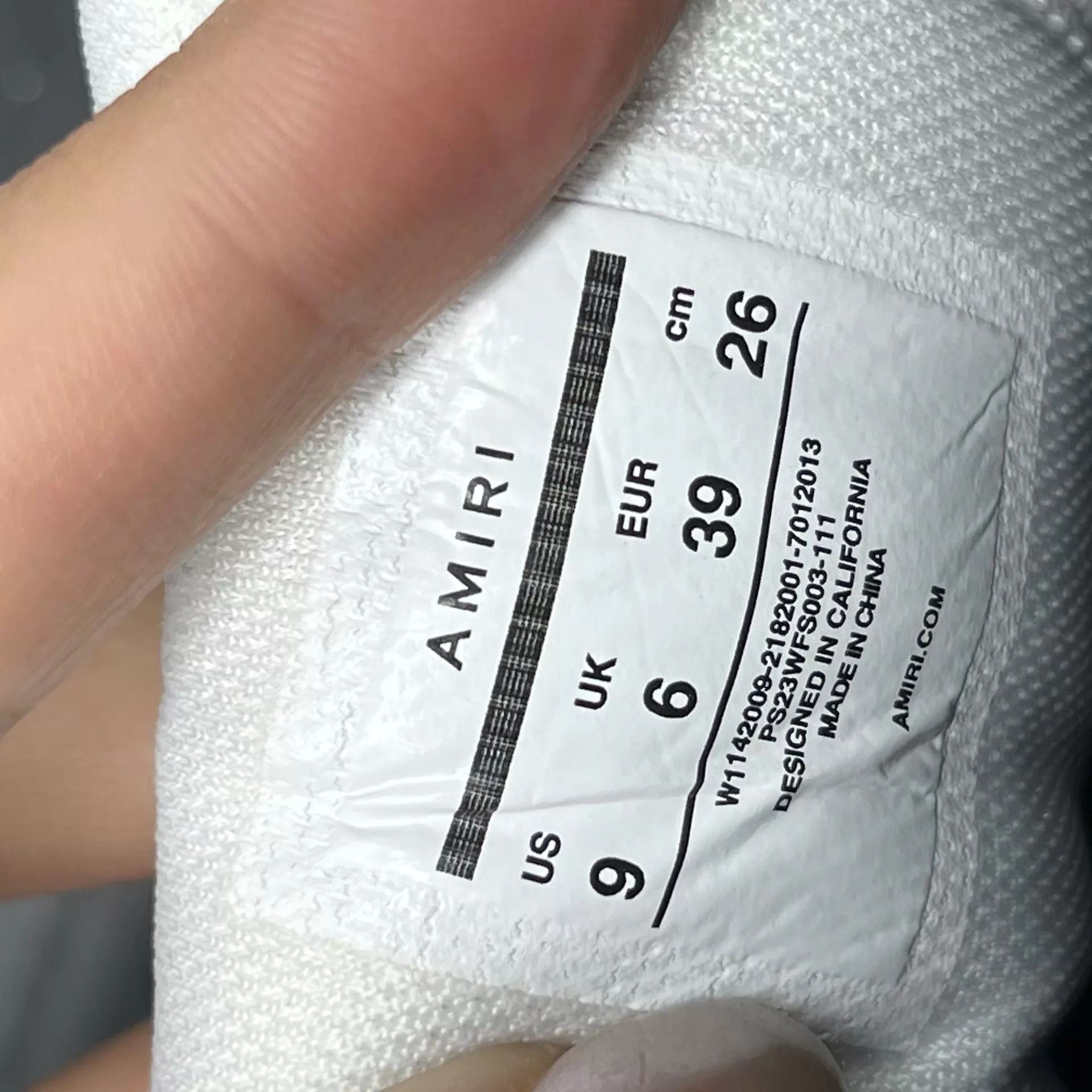 Amiri AMIRI Skel-Top Black & White Sneakers Size US 8.5 / IT 38.5 - 7 Thumbnail