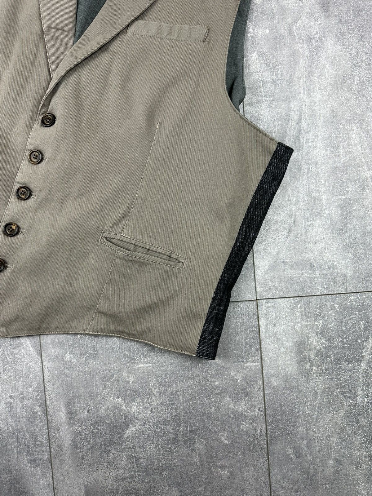 Eleventy Eleventy Mens Luxury Taupe Stretch Trim Vest Size US XXL / EU 58 / 5 - 4 Thumbnail