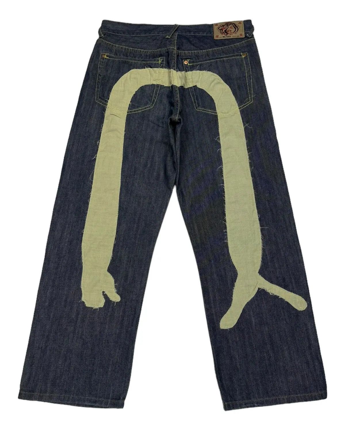 Japanese Brand EVISU JAPAN CUSTOM DAICOCK BAGGY DENIM JEANS Size US 32 / EU 48 - 4 Thumbnail