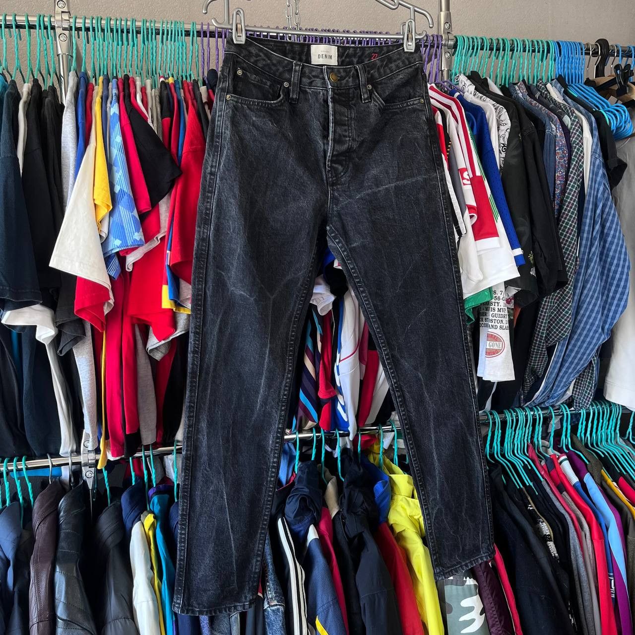Sezane Sezane Denim Black Faded Pants Jeans Size 27 Size 27" / US 4 / IT 40 - 7 Thumbnail