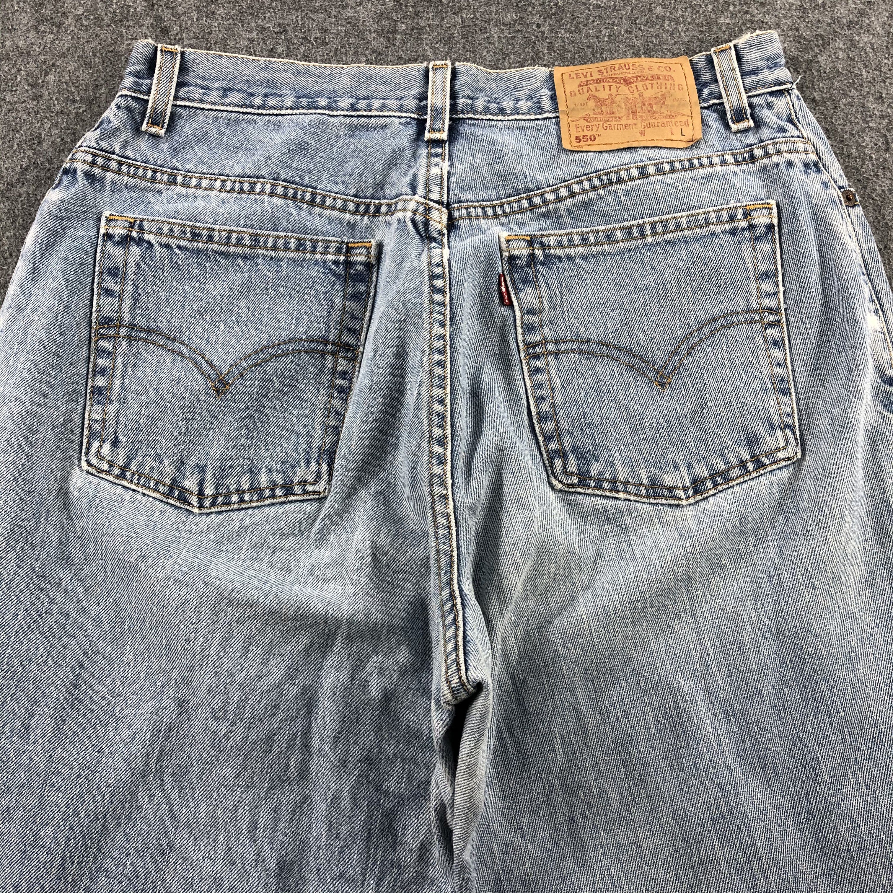 Levi's × Vintage Vintage 90s Light Wash Levis 550 Jeans-JM1817 Size US 32 / EU 48 - 4 Thumbnail