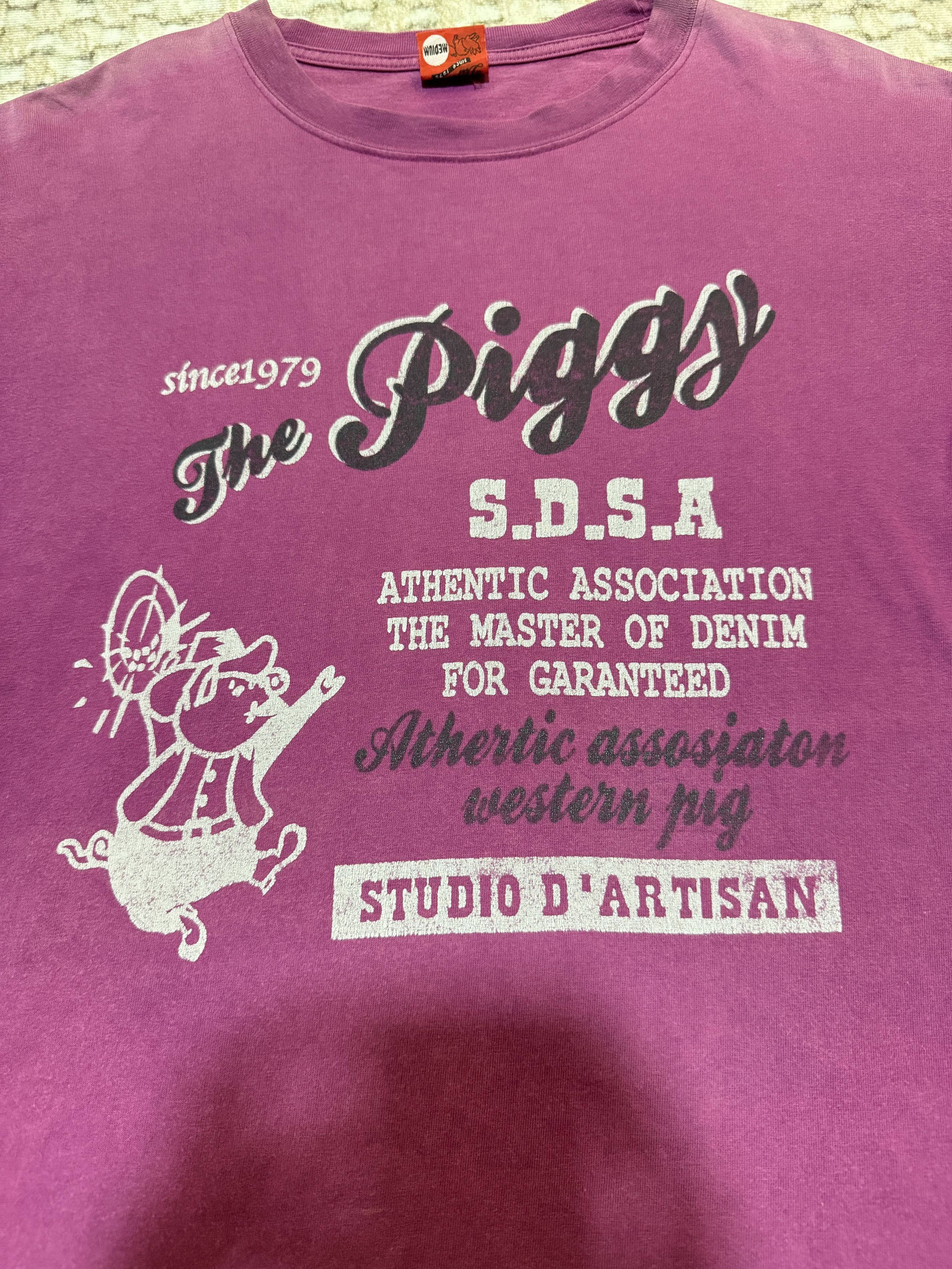 Studio D'Artisan Studio D'Artisan The Piggy Cowboy Sun Faded T shirt Size US M / EU 48-50 / 2 - 3 Thumbnail