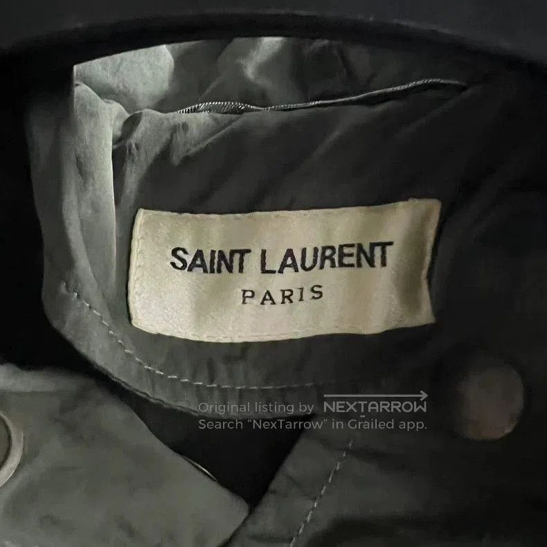 Saint Laurent Paris Saint Laurent Green Hooded Jacket with Logo. Size US S / EU 44-46 / 1 - 4 Thumbnail