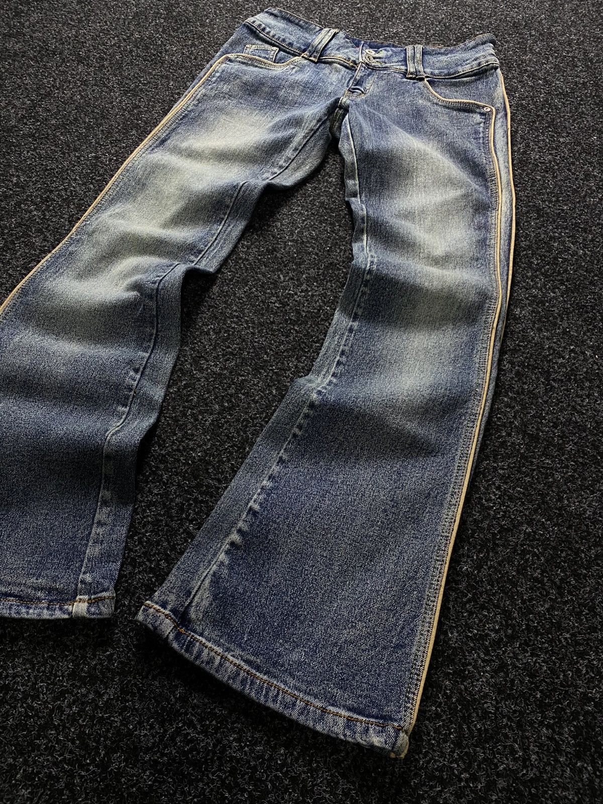Hysteric Glamour × If Six Was Nine × Le Grande Bleu (L.G.B.) Vintage 90s japan flared mid wash denim y2k style Size 31" - 2 Thumbnail