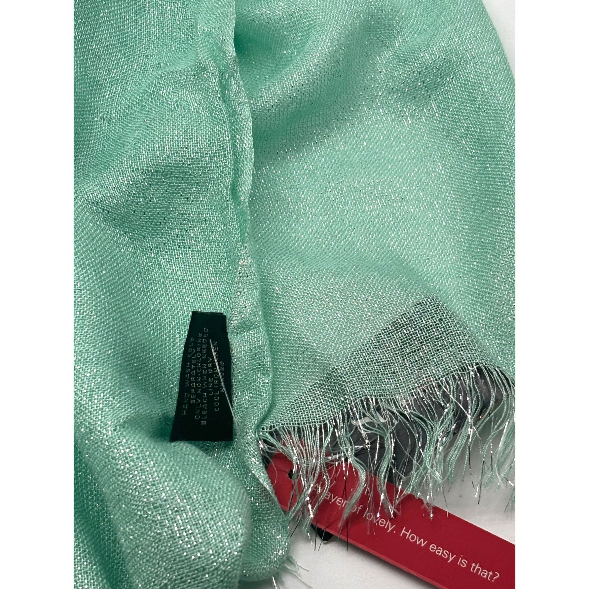 Other Style&Co Women’s evening Wrap/ Scarf, Metallic Shimmer Soft Size ONE SIZE - 3 Thumbnail