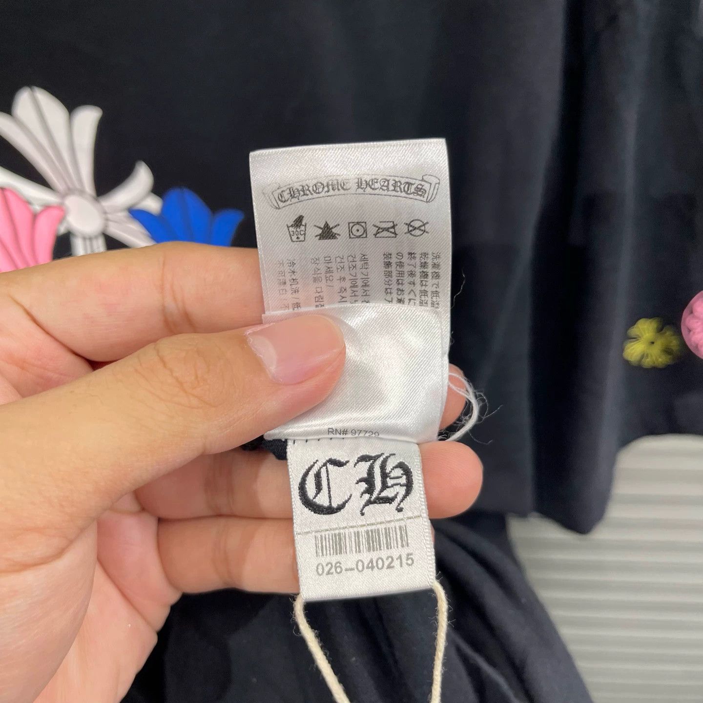 Chrome Hearts Chrome Hearts Black Cross SS Rainbow Phantom L 99N Size US L / EU 52-54 / 3 - 8 Thumbnail