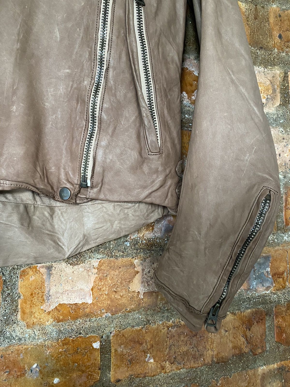 If Six Was Nine × Isamu Katayama Backlash × Japanese Brand 2000s Sisii Japan asymmetrical leather Jacket Size S / US 4 / IT 40 - 8 Thumbnail