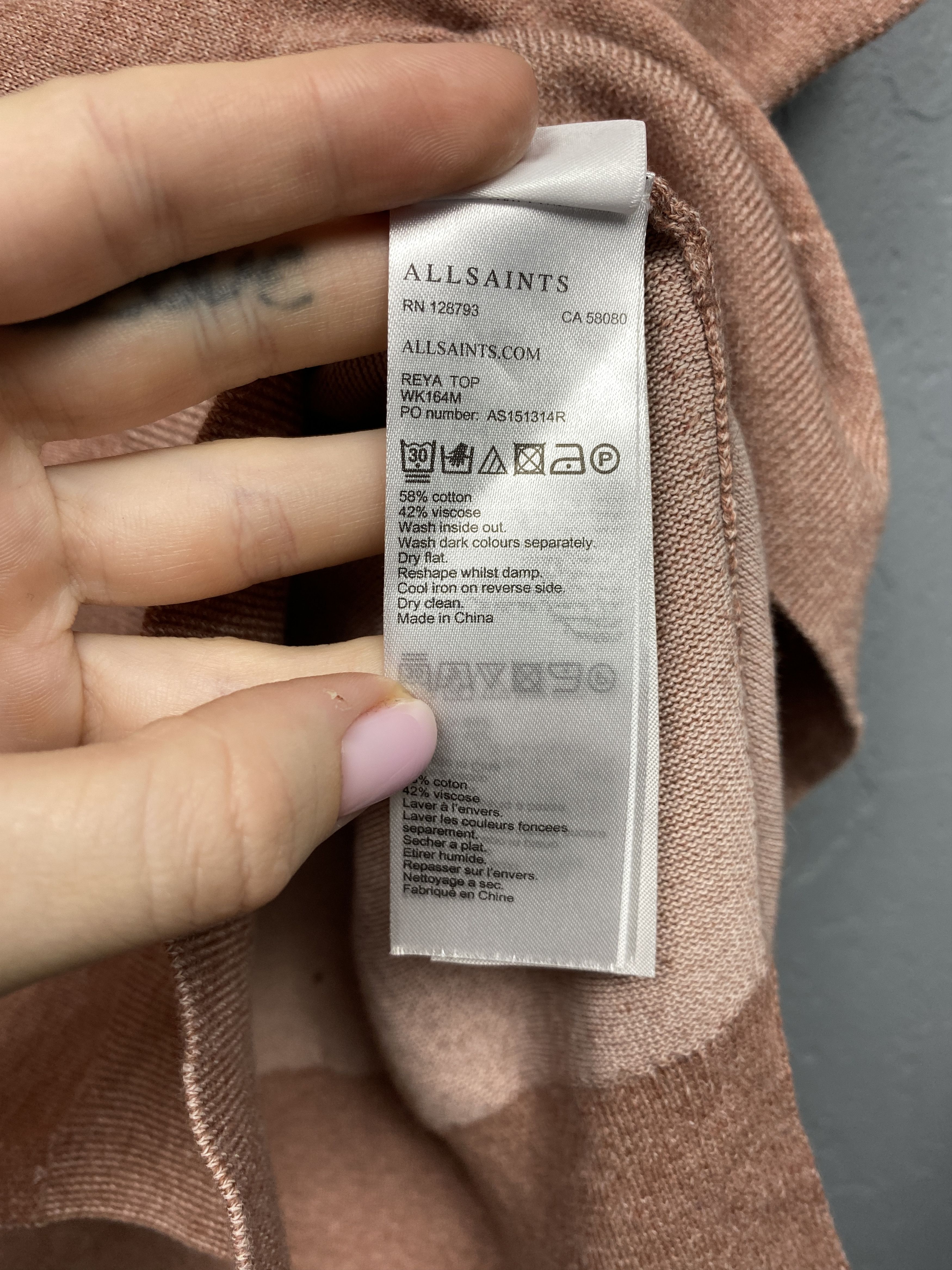 Allsaints Allsaints Vintage Womens Reya Top Knit Sweater Size L / US 10 / IT 46 - 7 Thumbnail