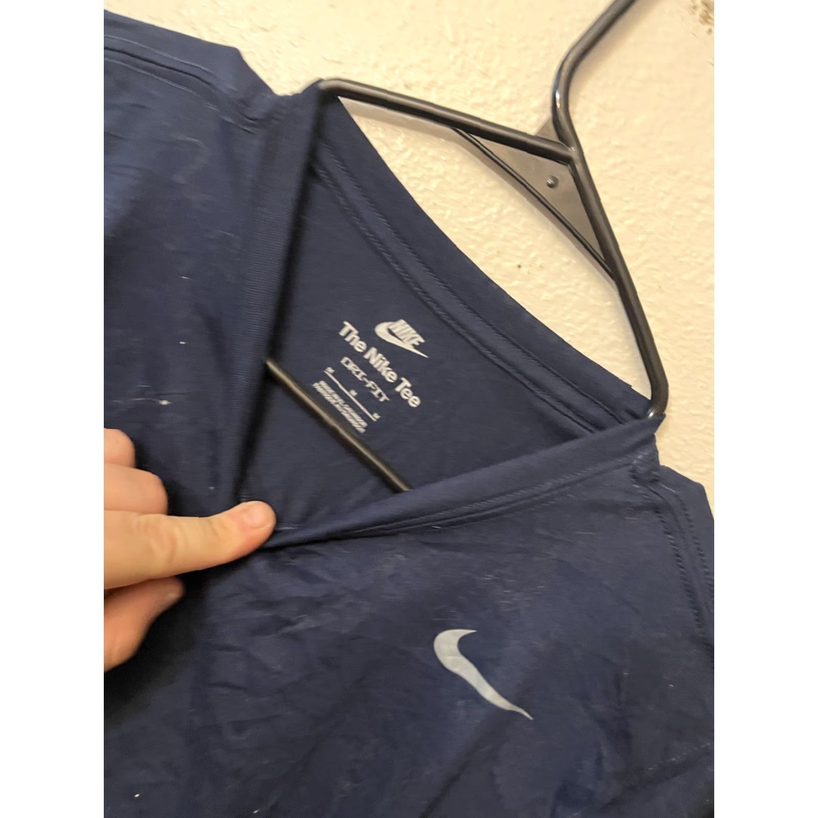 Nike Nike Dri-Fit T-Shirt Nike Tee Shirt Mens Navy Blue M Size US M / EU 48-50 / 2 - 2 Thumbnail