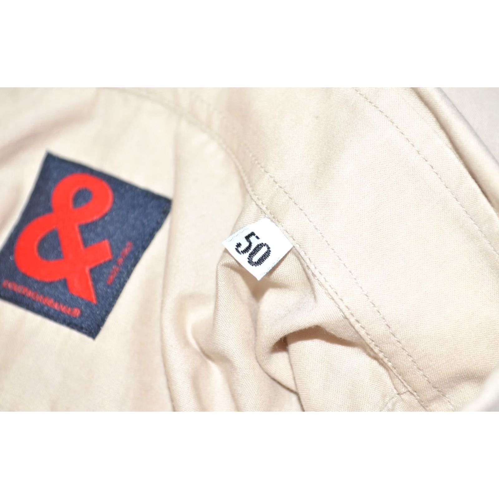 Dolce & Gabbana Dolce & Gabbana Shirt Button-Up Short Sleeve Cotton Beige Size M Men Size US M / EU 48-50 / 2 - 6 Thumbnail