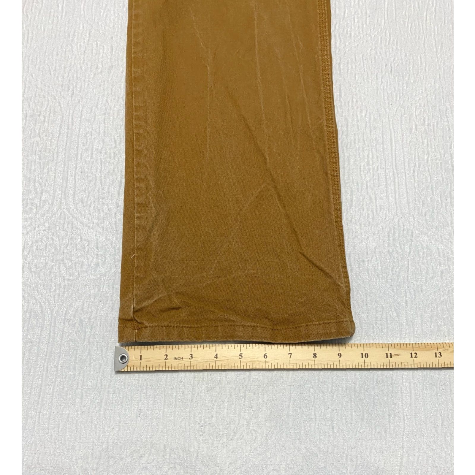 Dickies Dickies Carpenter Work Pants Men's 36x32 Brown Canvas Cotton Spandex Regular Straight Pockets Workplace Utility Jeans Size US 36 / EU 52 - 6 Thumbnail