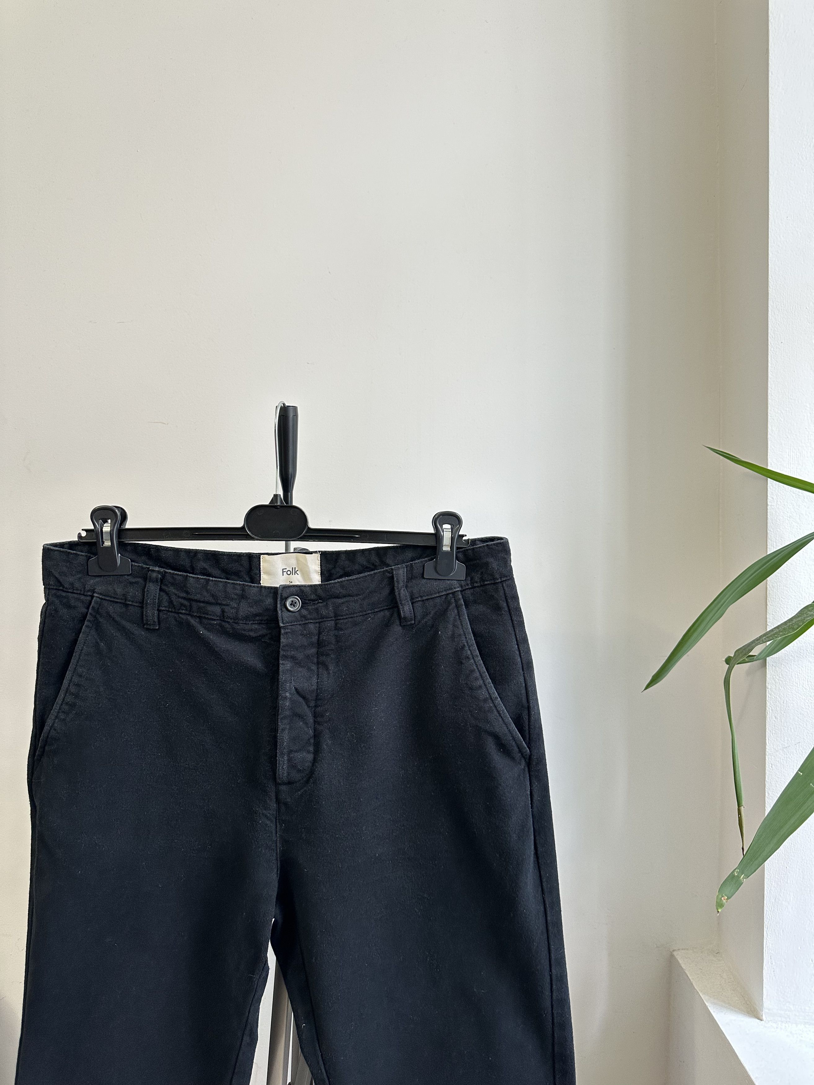 Folk Folk Black Casual Pants Men's 34 Size US 34 / EU 50 - 1 Thumbnail