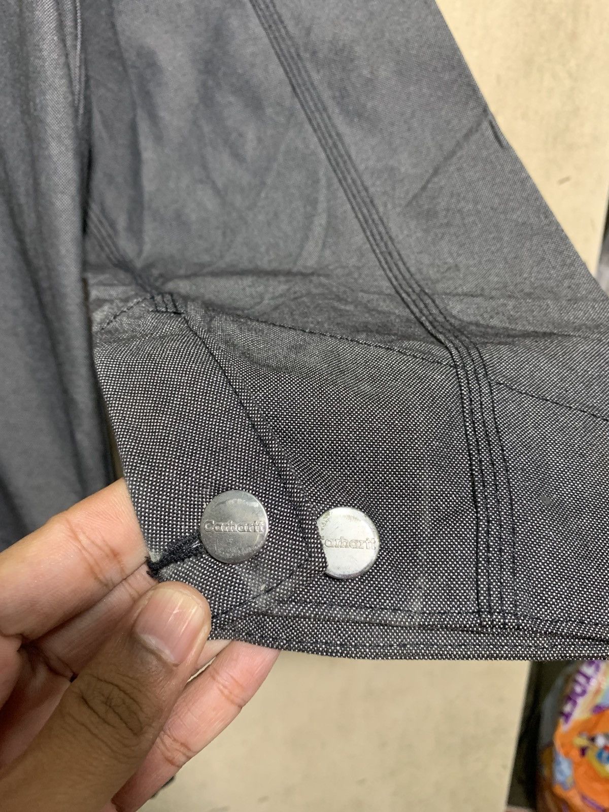Carhartt × Carhartt Wip 🔥VTG CARHARTT DENIM GREY MICHIGAN JACKETS Size US XL / EU 56 / 4 - 9 Thumbnail