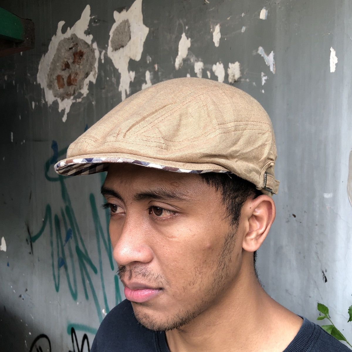 Aquascutum × Vintage VTG AQUASCUTUM FLAT CAP Size ONE SIZE - 1 Thumbnail