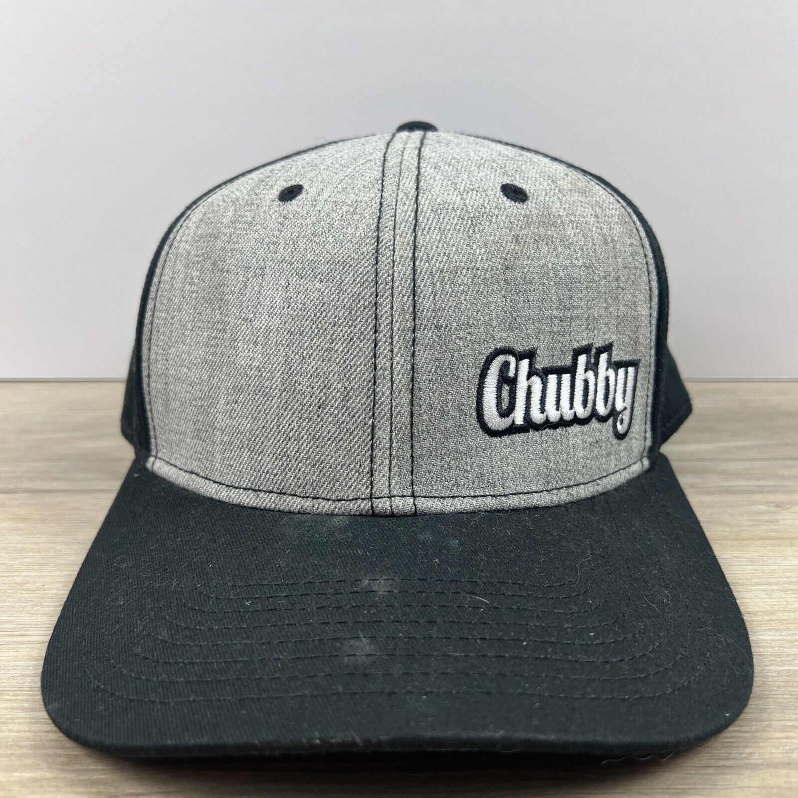 Other Chubby Hat Chubby Snapback Hat Gray Adjustable Hat Adult Fit Size ONE SIZE - 3 Thumbnail