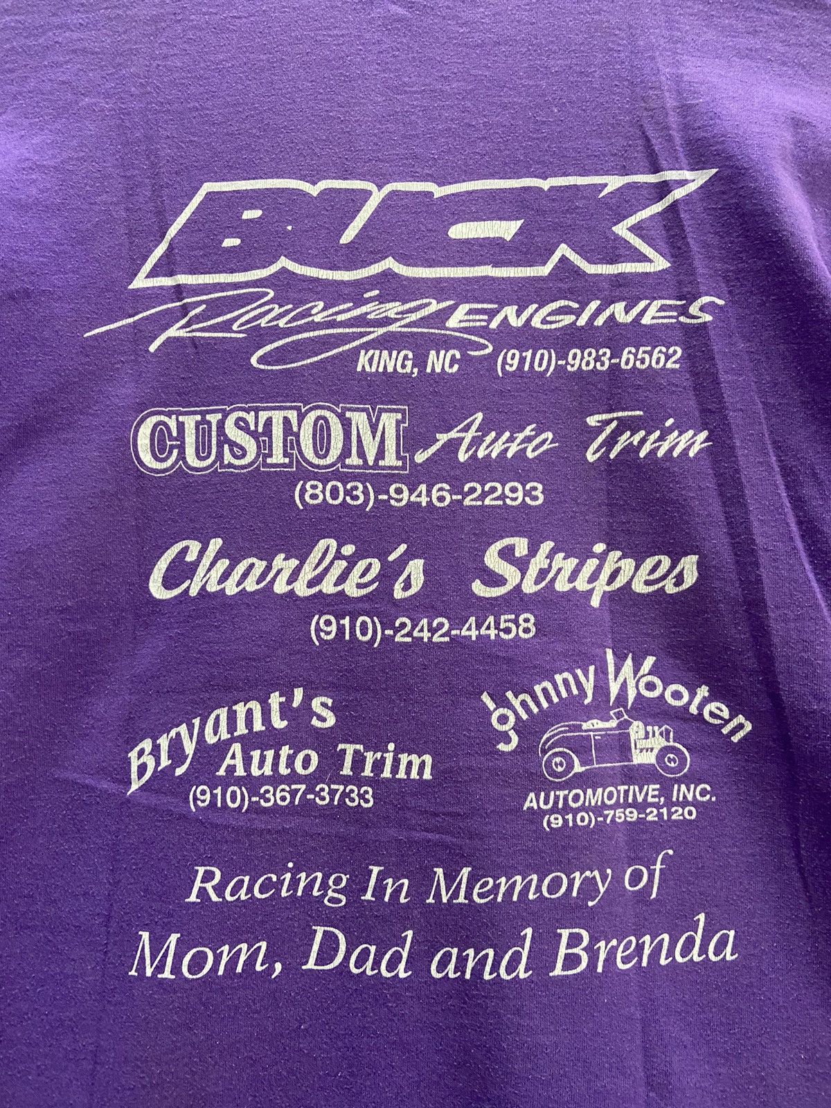 Vintage VINTAGE MARK JONES BUCK RACING ENGINE TEE SHIRT Size US M / EU 48-50 / 2 - 9 Thumbnail