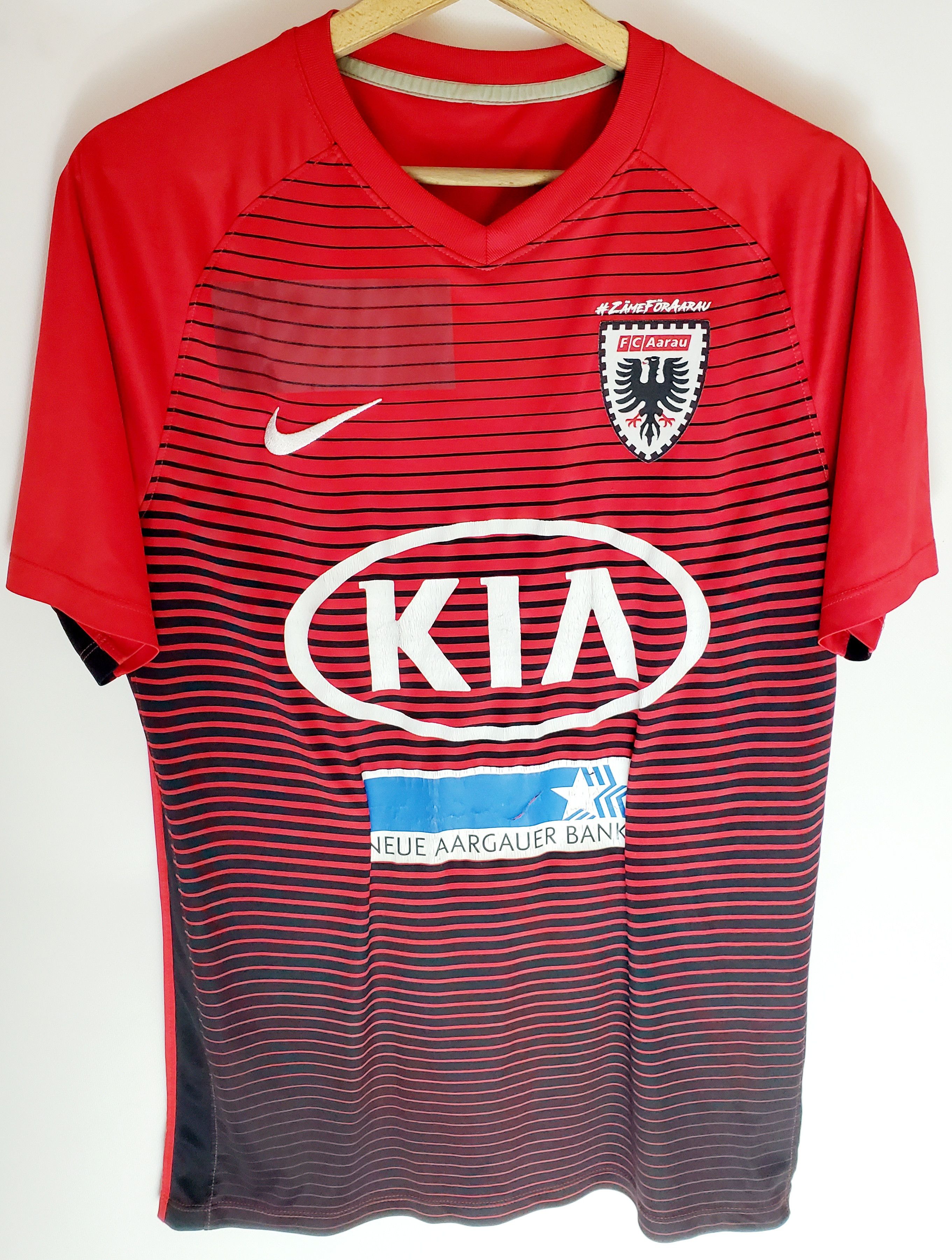 Nike FC AARAU! 2018-19! Nike soccer jersey size M Size US M / EU 48-50 / 2 - 1 Thumbnail