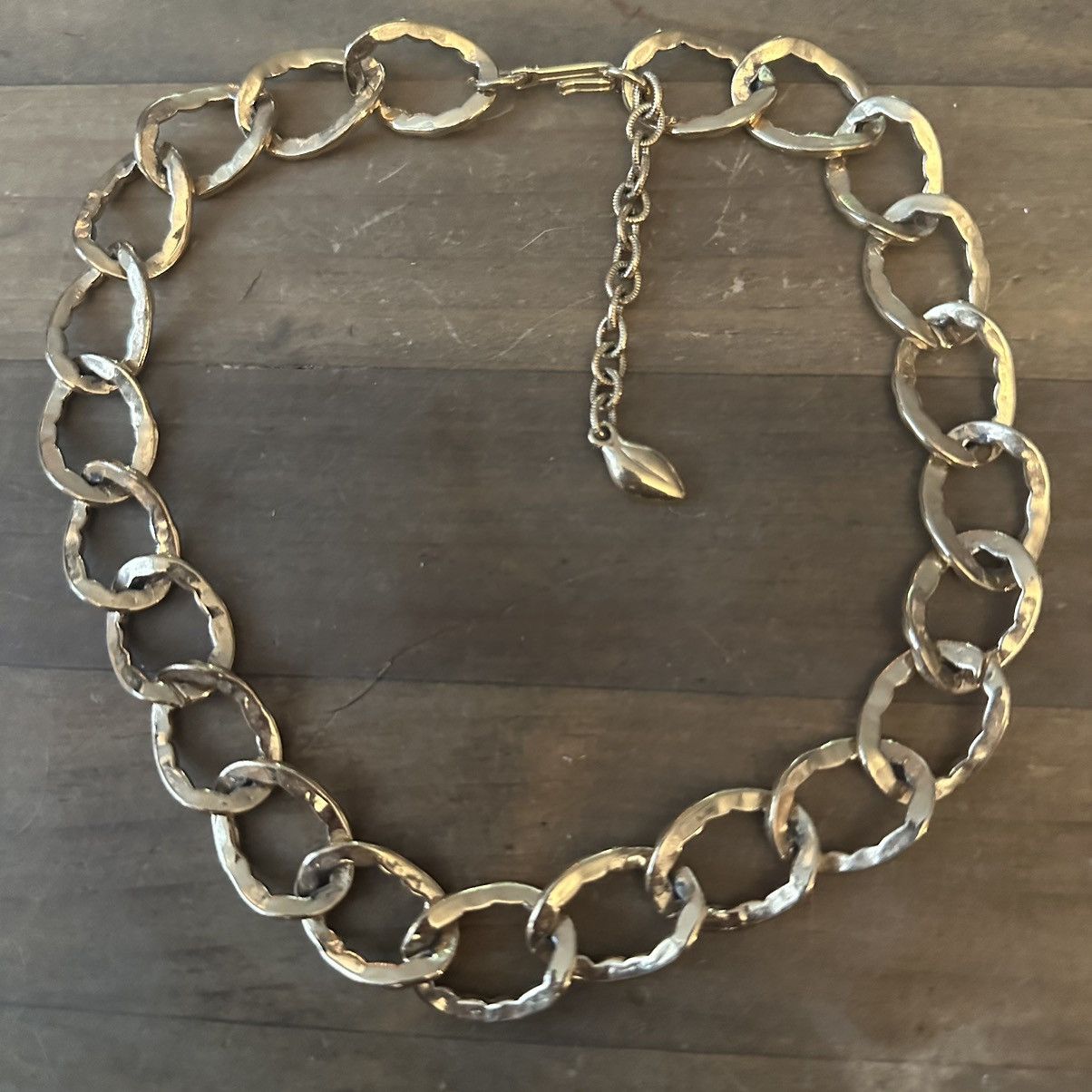 Vintage Vintage chunky twisted link collar necklace Size ONE SIZE - 3 Thumbnail