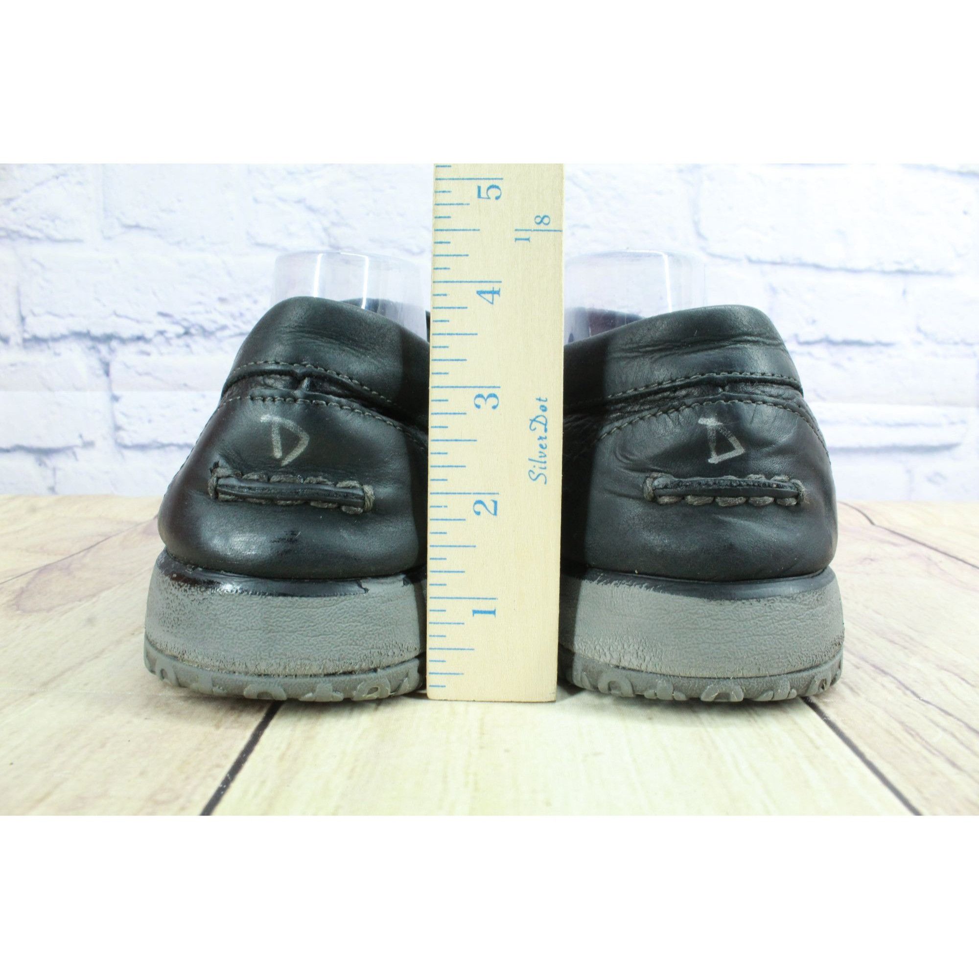 L.L. Bean LL Bean Men's Black Leather All Week Slip On Moccasins Size US 11 / EU 44 - 6 Thumbnail