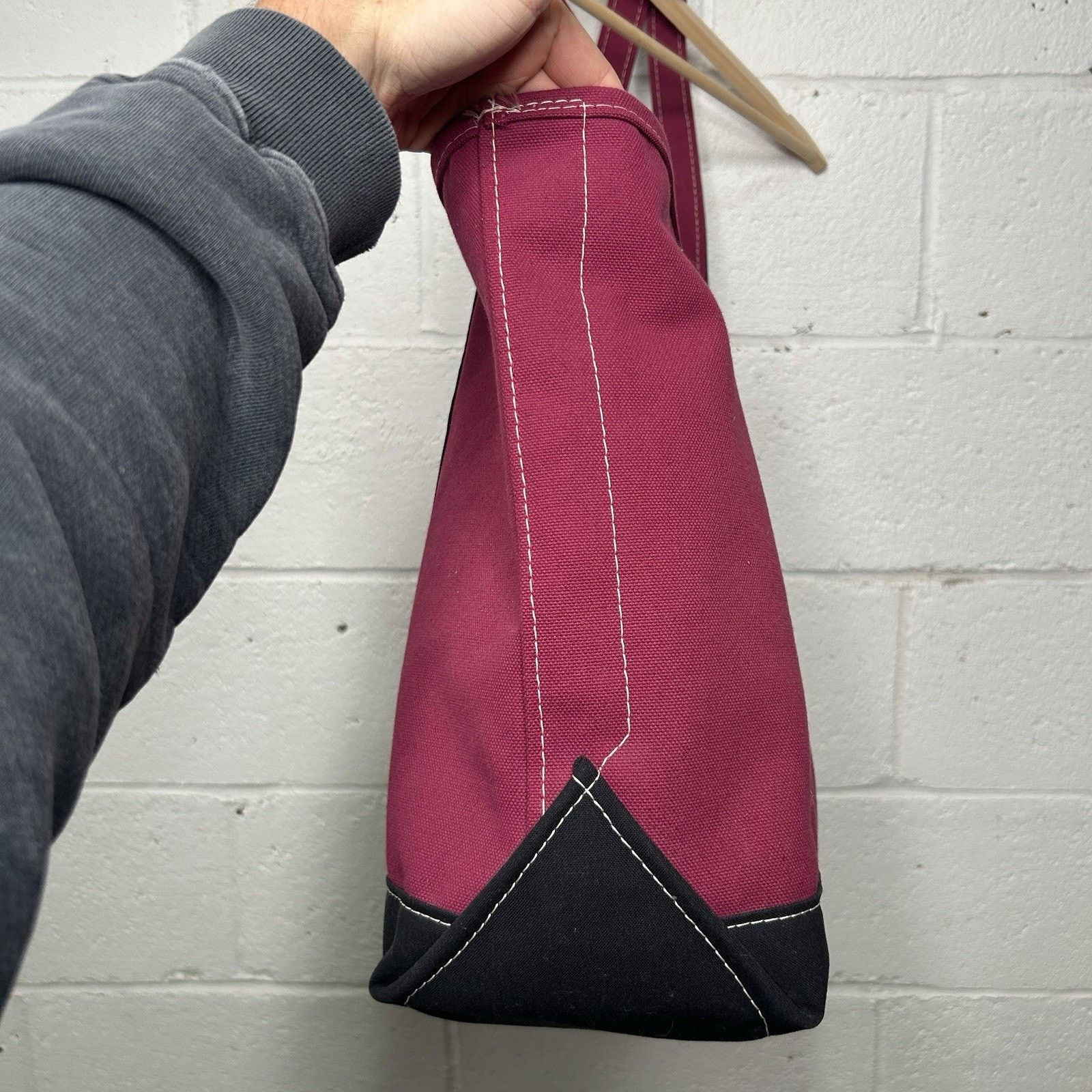 L.L. Bean L.L. Bean Two-Tone Boat & Tote Bag “Magenta Black” Size ONE SIZE - 8 Thumbnail