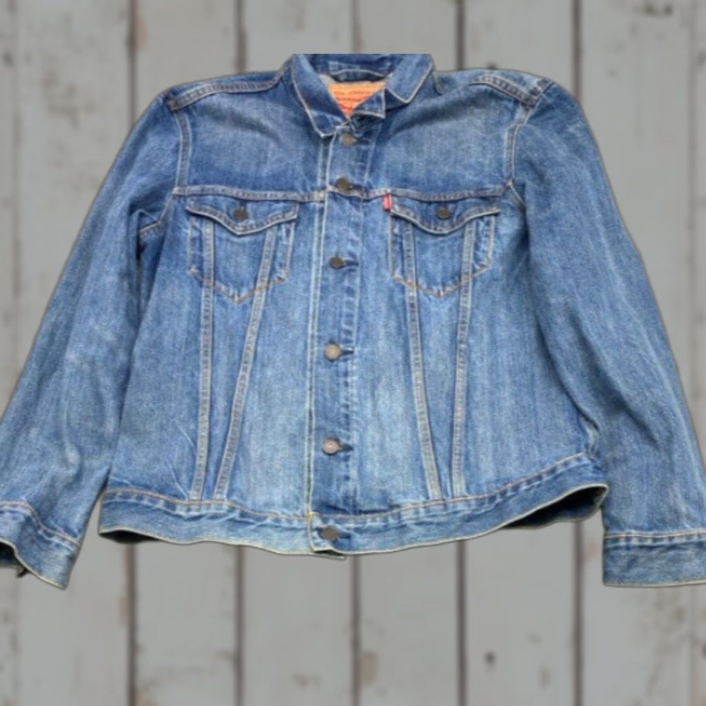 Levi's Levi's 72333 Mens 2XL Blue Denim 100% Cotton Trucker Jacket 4883 Size US XXL / EU 58 / 5 - 1 Thumbnail