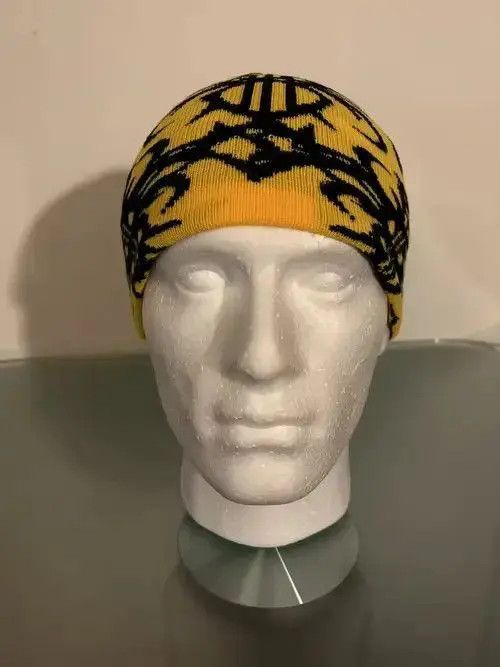 VIBE Gothic Cross Beanie (yellow) Size ONE SIZE - 6 Thumbnail