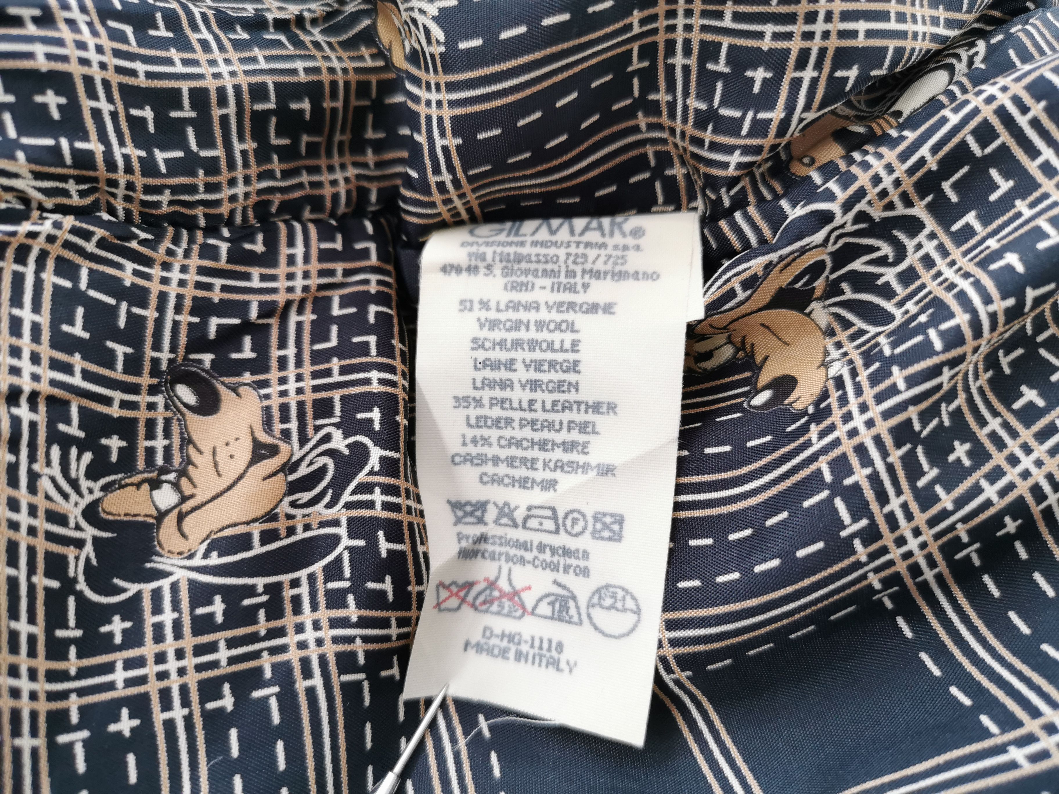Iceberg Vintage 90's Iceberg Gilmar Goofy NOS Wool Leather Jacket Size US L / EU 52-54 / 3 - 12 Thumbnail