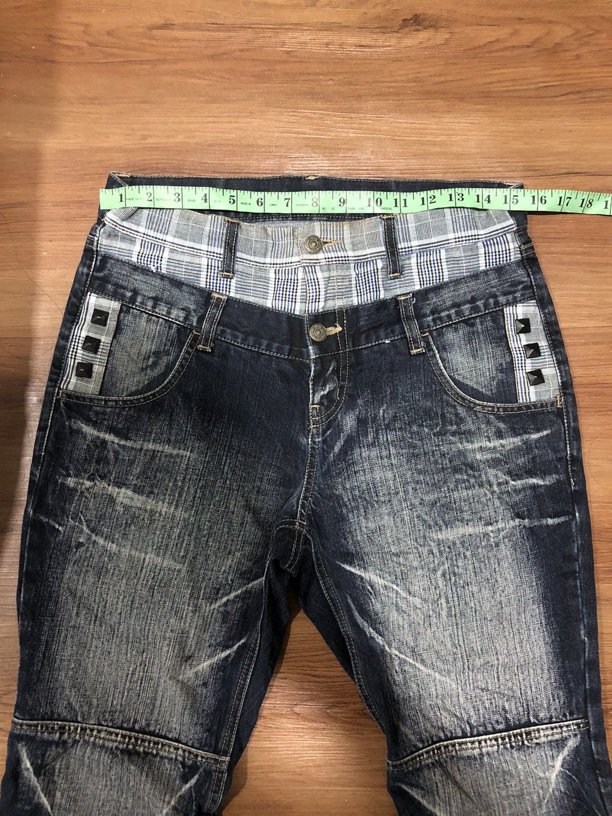 Japanese Brand × PPFM × Vintage Vintage PPFM Double Waist Denim Jeans Size US 31 - 11 Thumbnail