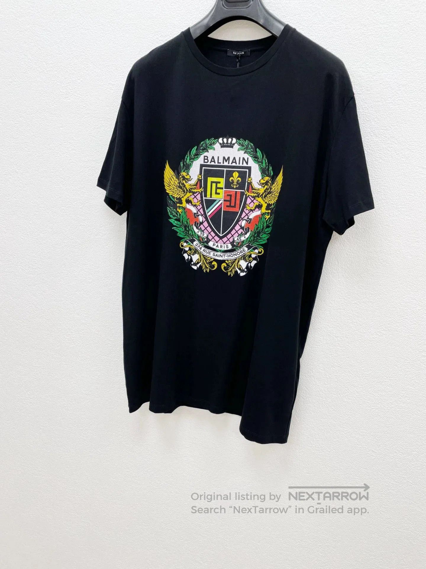 Balmain BALMAIN Cotton Oversized Short Sleeve T-shirt. Size US XL / EU 56 / 4 - 3 Thumbnail