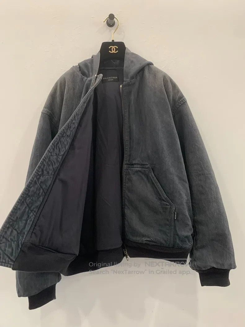 Balenciaga Balenciaga Back Letter Logo Vintage Distressed Grey Denim Size US XS / EU 42 / 0 - 4 Thumbnail