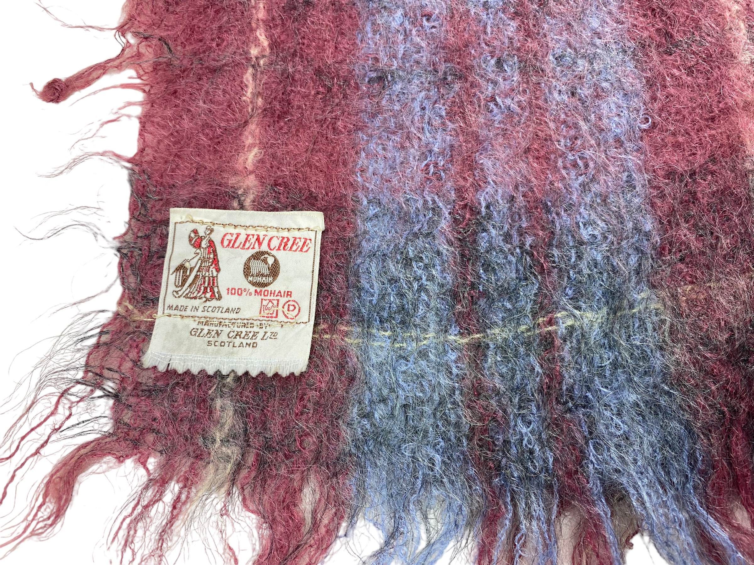 Vintage Glen Cree Vintage Stripe Mohair Scarf Made in Scotland Size ONE SIZE - 10 Thumbnail