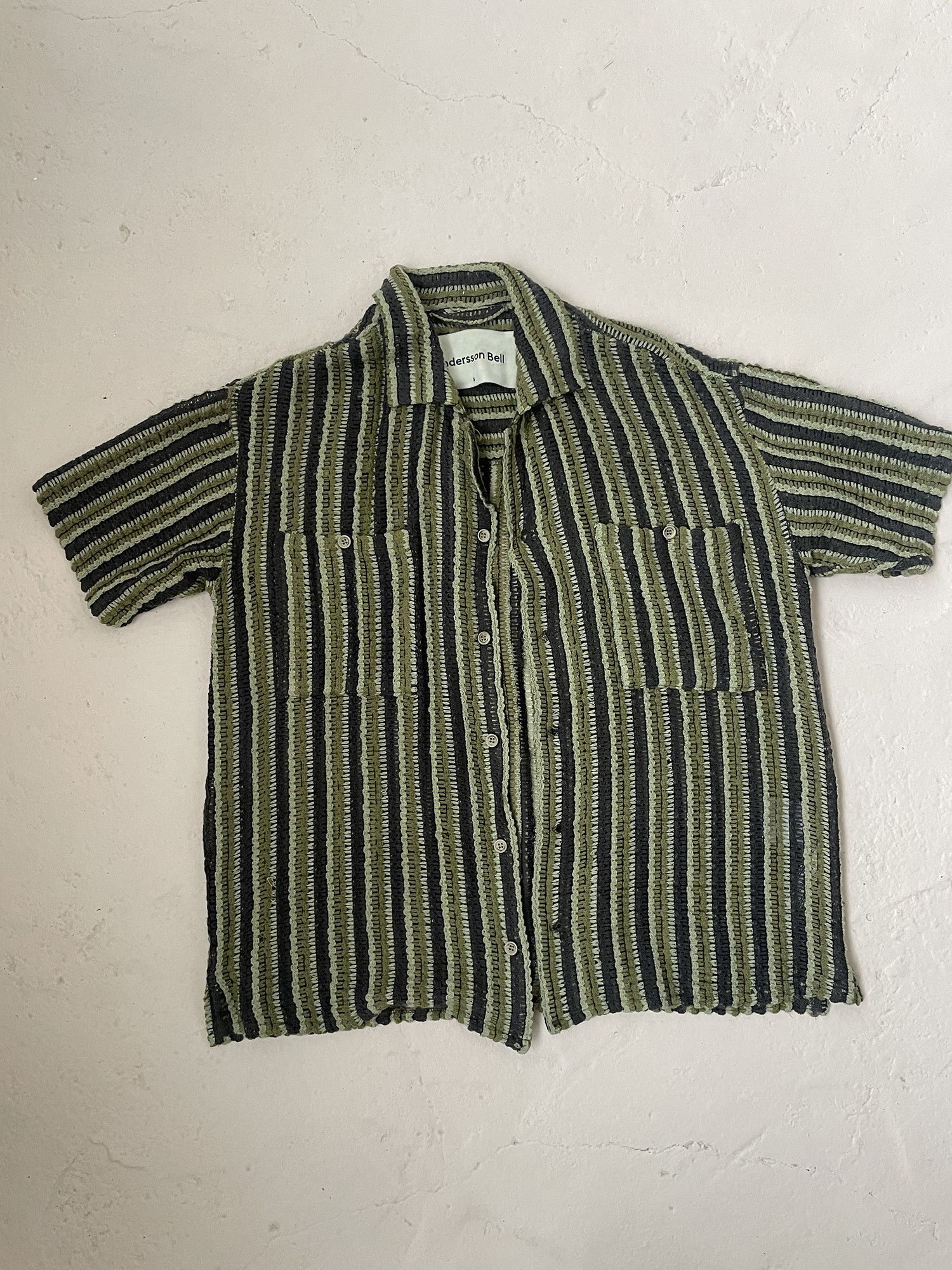 Andersson Bell Andersson Bell Green crochet shirt Size US S / EU 44-46 / 1 - 1 Thumbnail