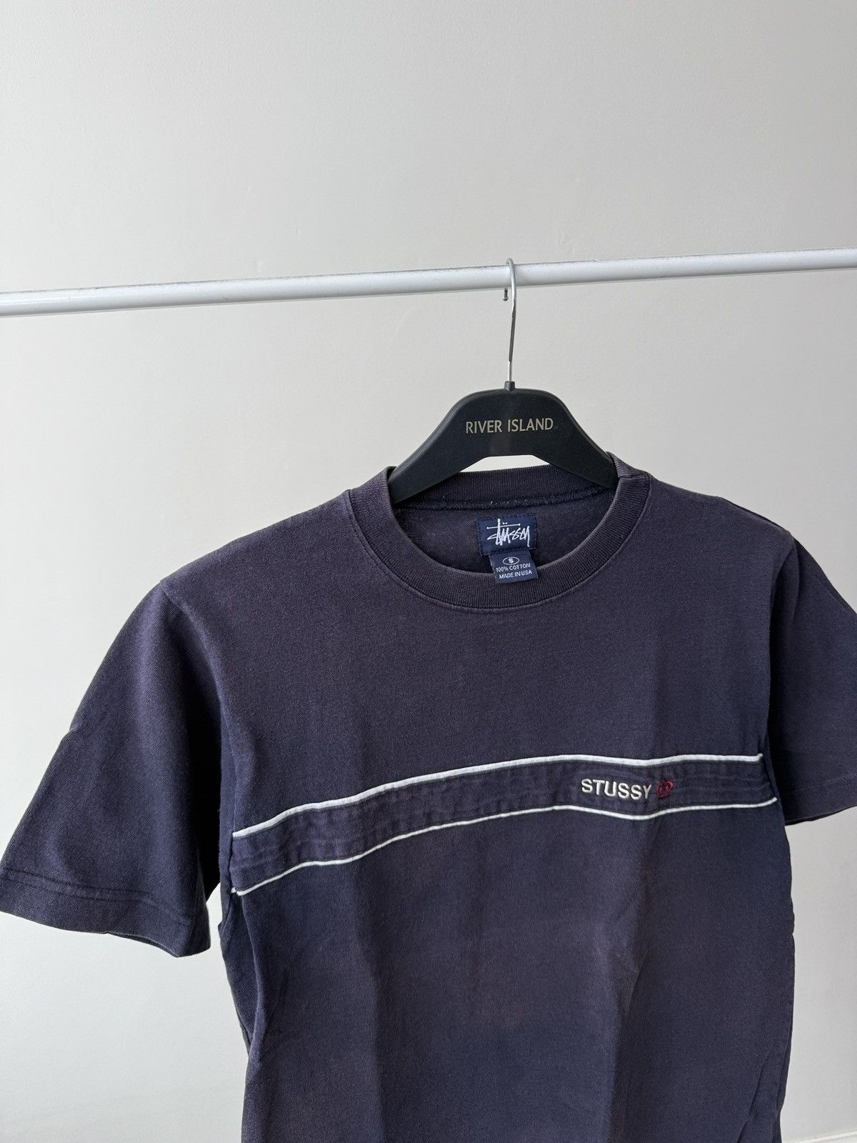Stussy Vintage Stussy Embroidered Logo T-Shirt made in USA Size US S / EU 44-46 / 1 - 8 Thumbnail