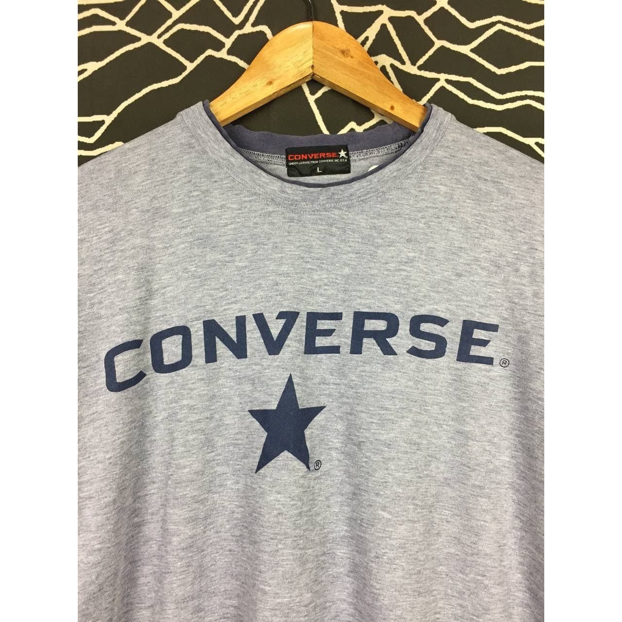 Converse × Vintage Vtg Converse All Star Spell Out Logo Graphic Tee Size US L / EU 52-54 / 3 - 3 Thumbnail