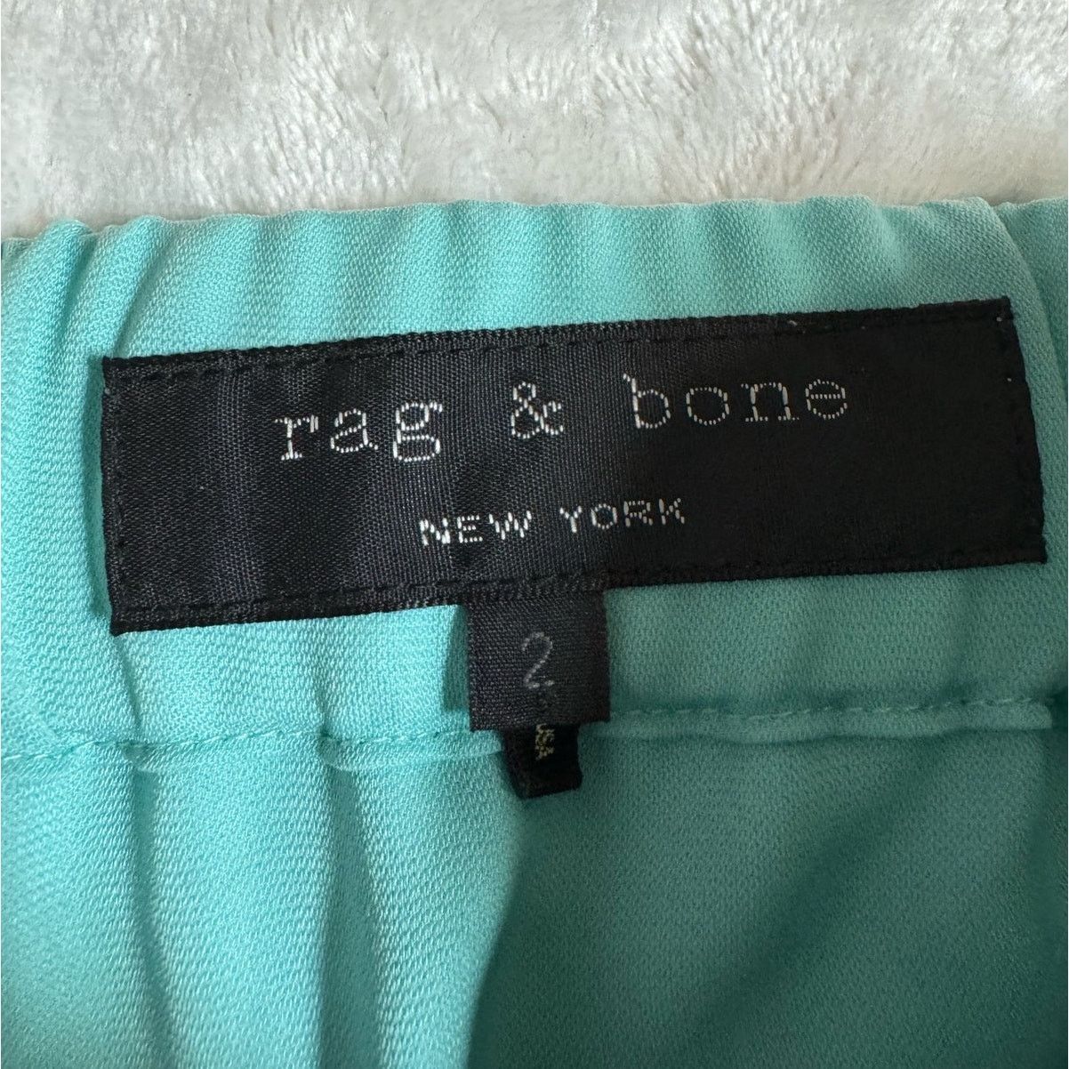 Rag & Bone Rag & Jess Teal Shorts Silk Blend Casual Women’s Size 2 USED Size 26" / US 2 / IT 38 - 3 Thumbnail