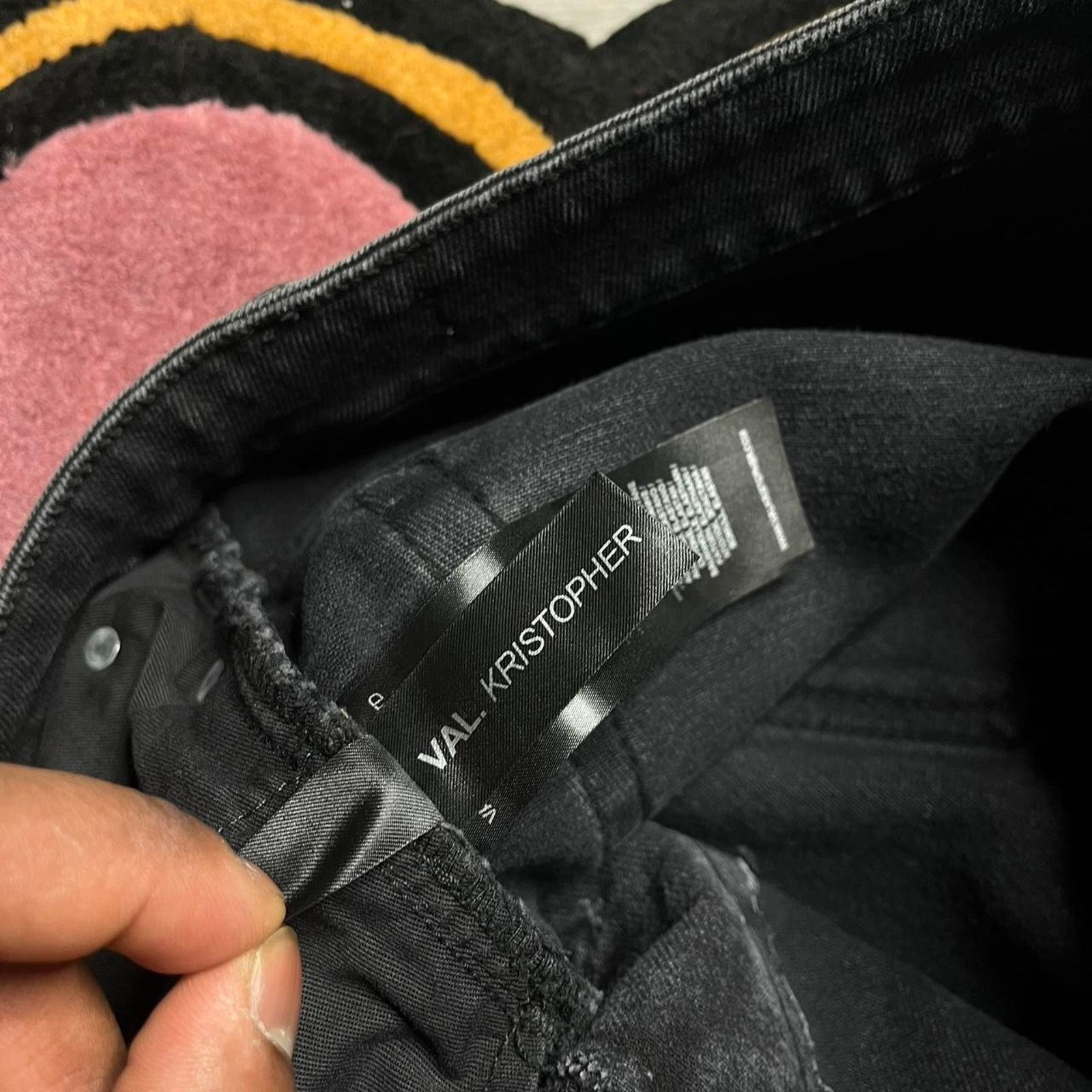 Val Kristopher Val Kristopher Eroded Repaired Distress Denim Jeans Size 34 Size US 34 / EU 50 - 4 Thumbnail