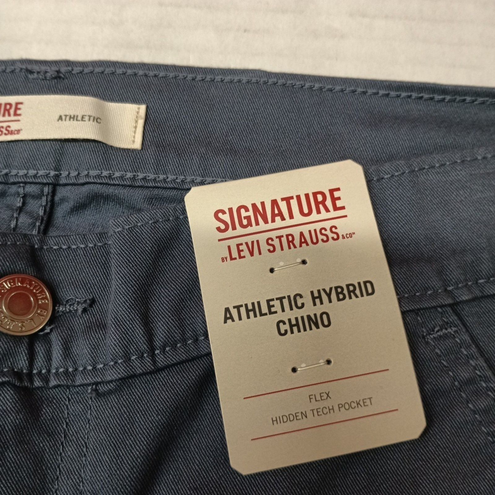Levi's Signature By Levi Strauss Chino Pants Men's Size 30x32 Blue Size US 30 / EU 46 - 5 Thumbnail