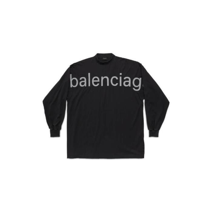 Balenciaga o1in1g1124 Bal.com Long Sleeve T- Shirt Oversized in Black Size US S / EU 44-46 / 1 - 1 Thumbnail