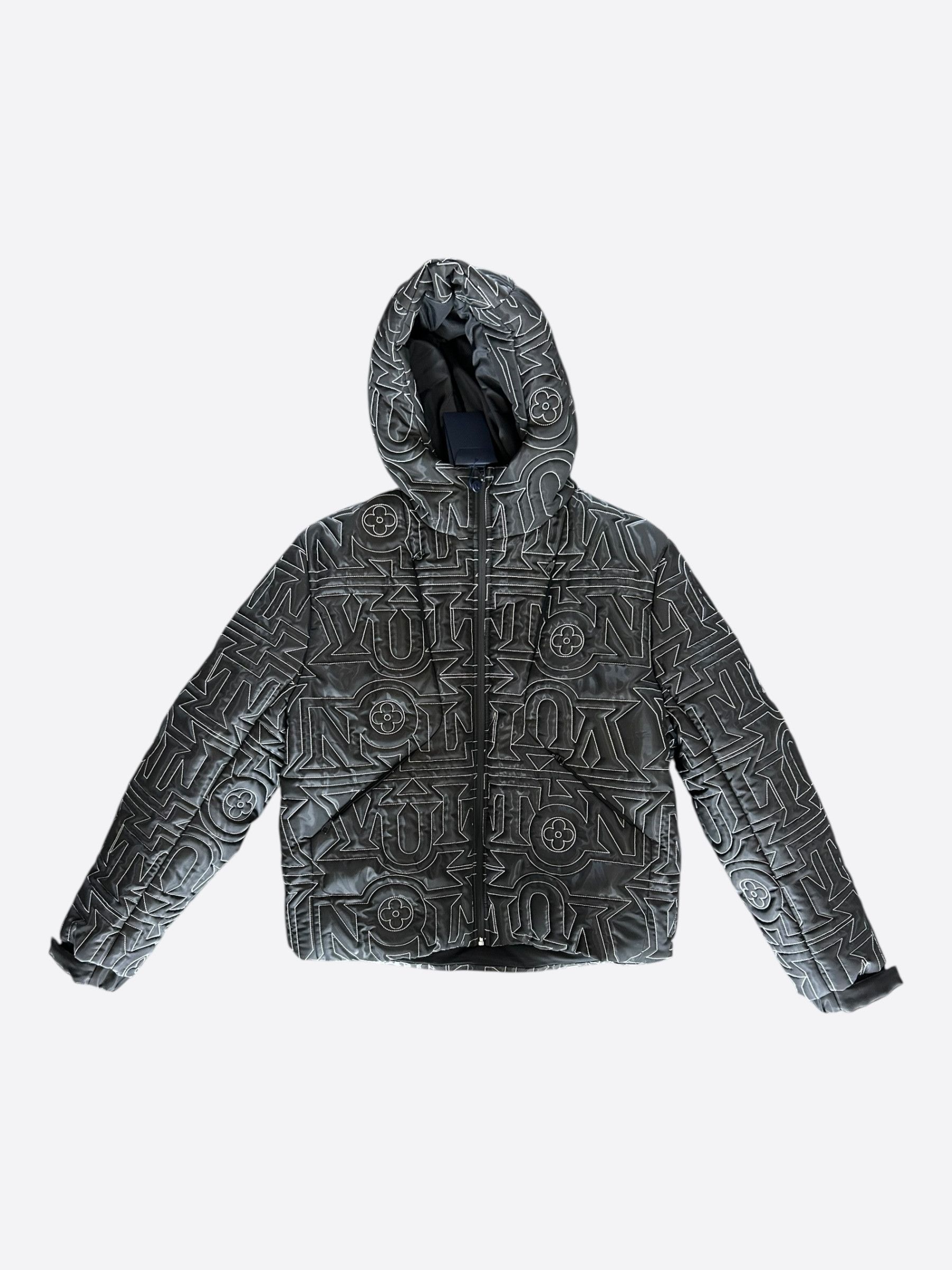 Louis Vuitton Louis Vuitton Black & White Snow Capsule Puffer Jacket Size US XL / EU 56 / 4 - 1 Thumbnail