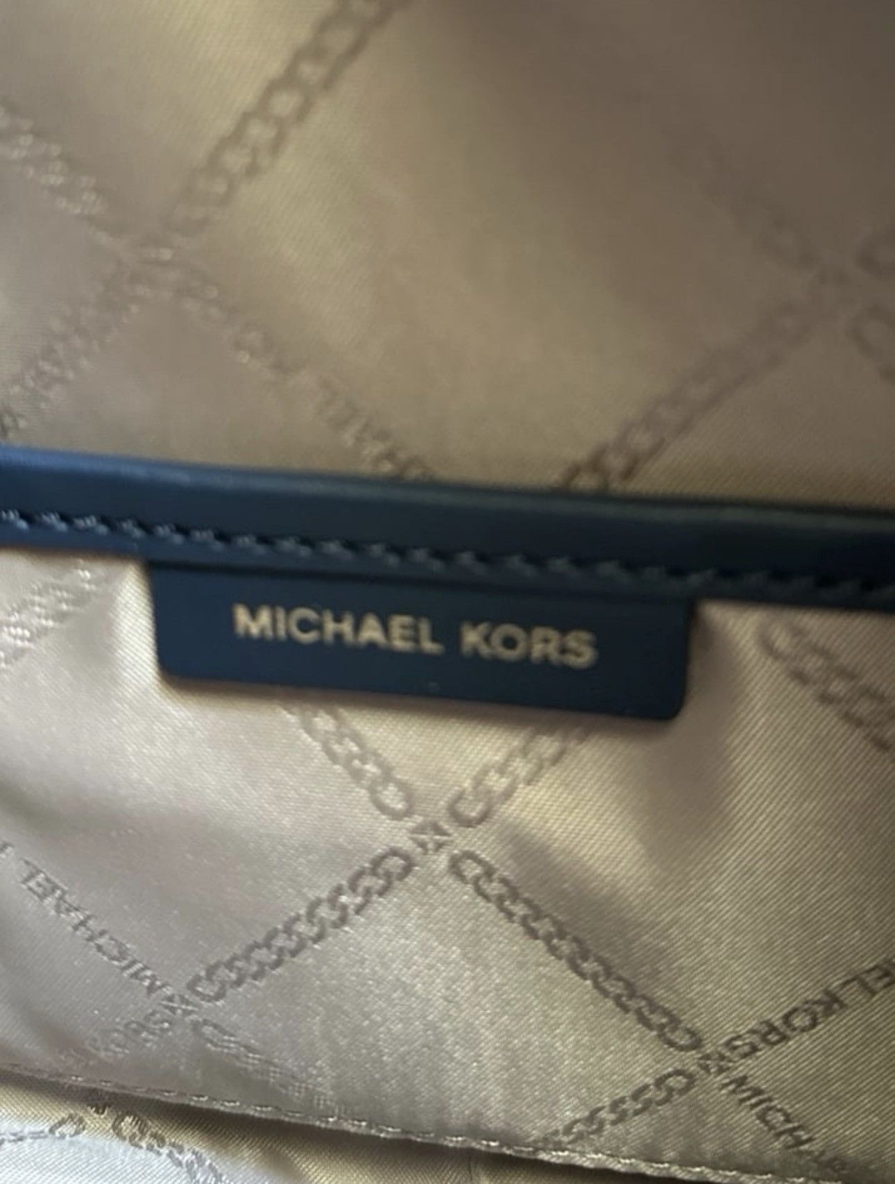 Michael Kors Michael Kors Cheryl Navy Blue Leather Size ONE SIZE - 5 Thumbnail