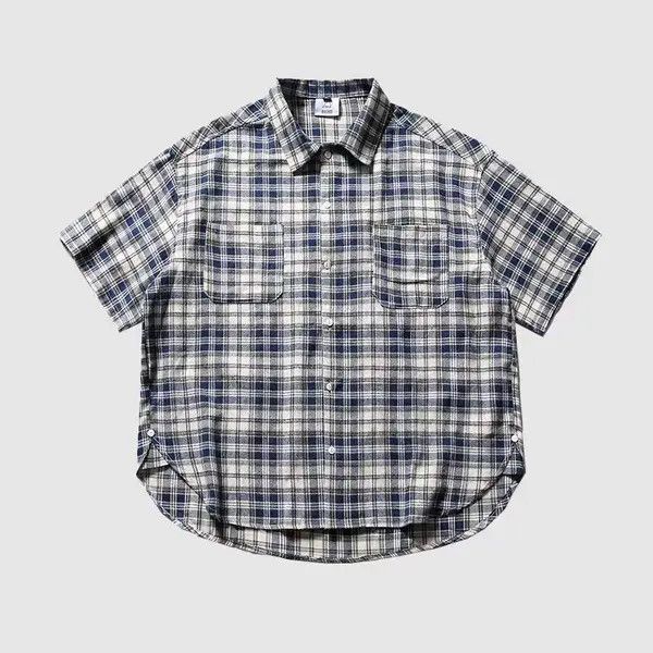 VIBE Summer Fashion Casual Plaid Shirt Size US XL / EU 56 / 4 - 7 Thumbnail