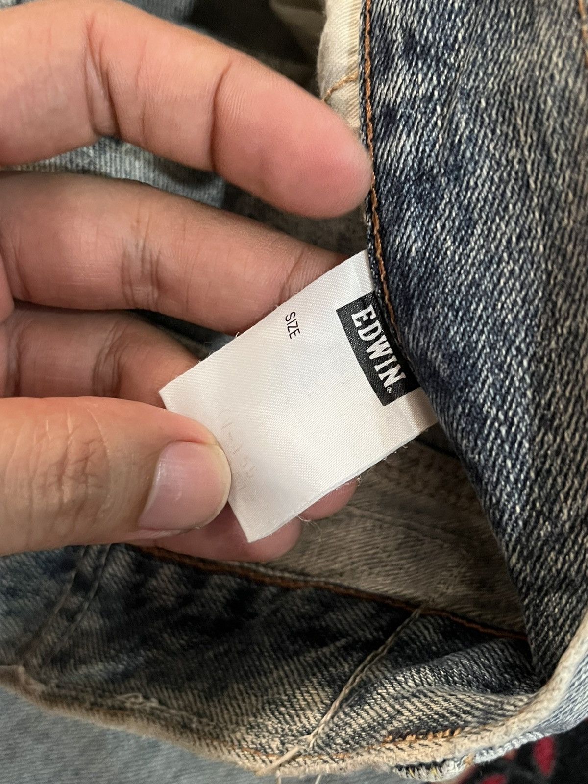 Edwin Vintage Edwin XVS Light Blue Washed Straight Leg Jeans Size US 32 / EU 48 - 16 Thumbnail