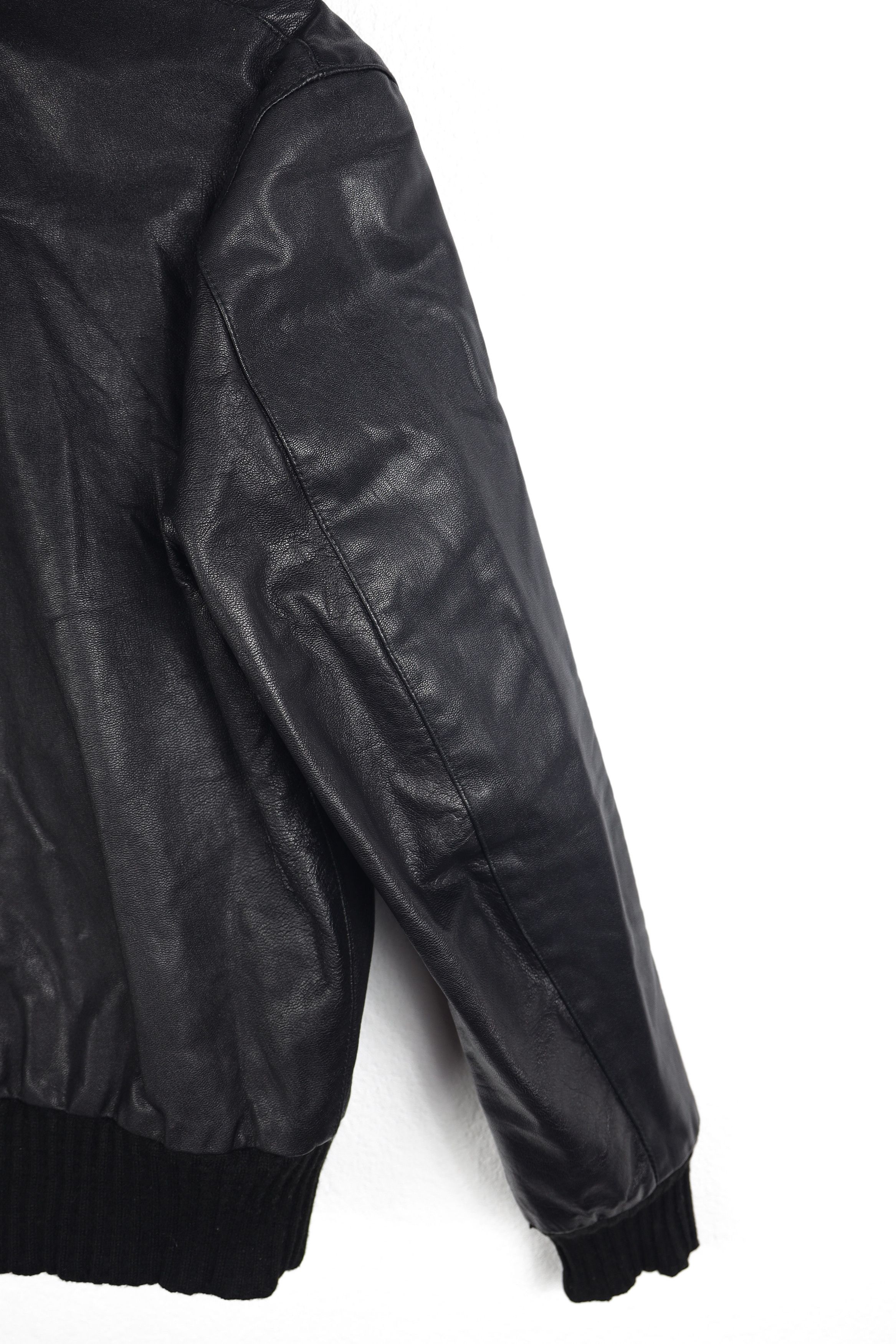 Allsaints All Saints Black Leather Bomber Jacket Small Size US S / EU 44-46 / 1 - 24 Thumbnail