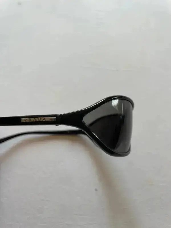 Prada × Vintage PRADA 2004 Sunglasses Rimless Sport Frame Shield Symbol Size ONE SIZE - 4 Thumbnail