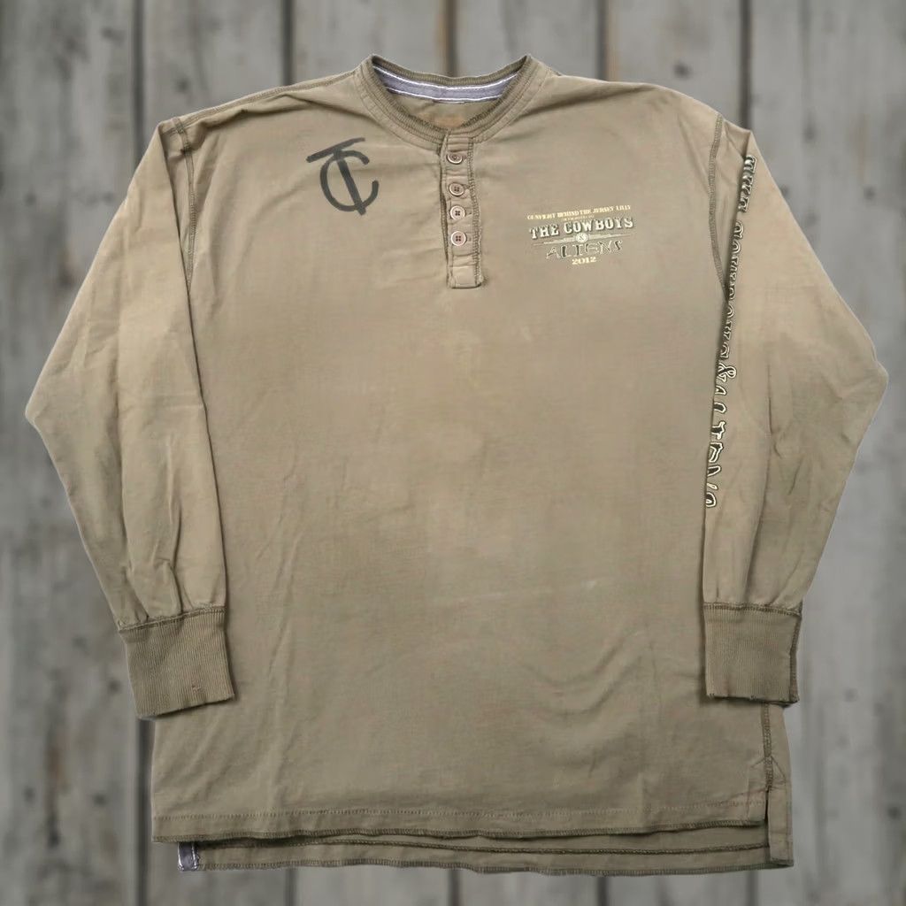 Vintage VINTAGE Cowboys and Aliens Movie Promo Long Sleeve T Shirt XL Olive Green Mens Size US XL / EU 56 / 4 - 1 Thumbnail