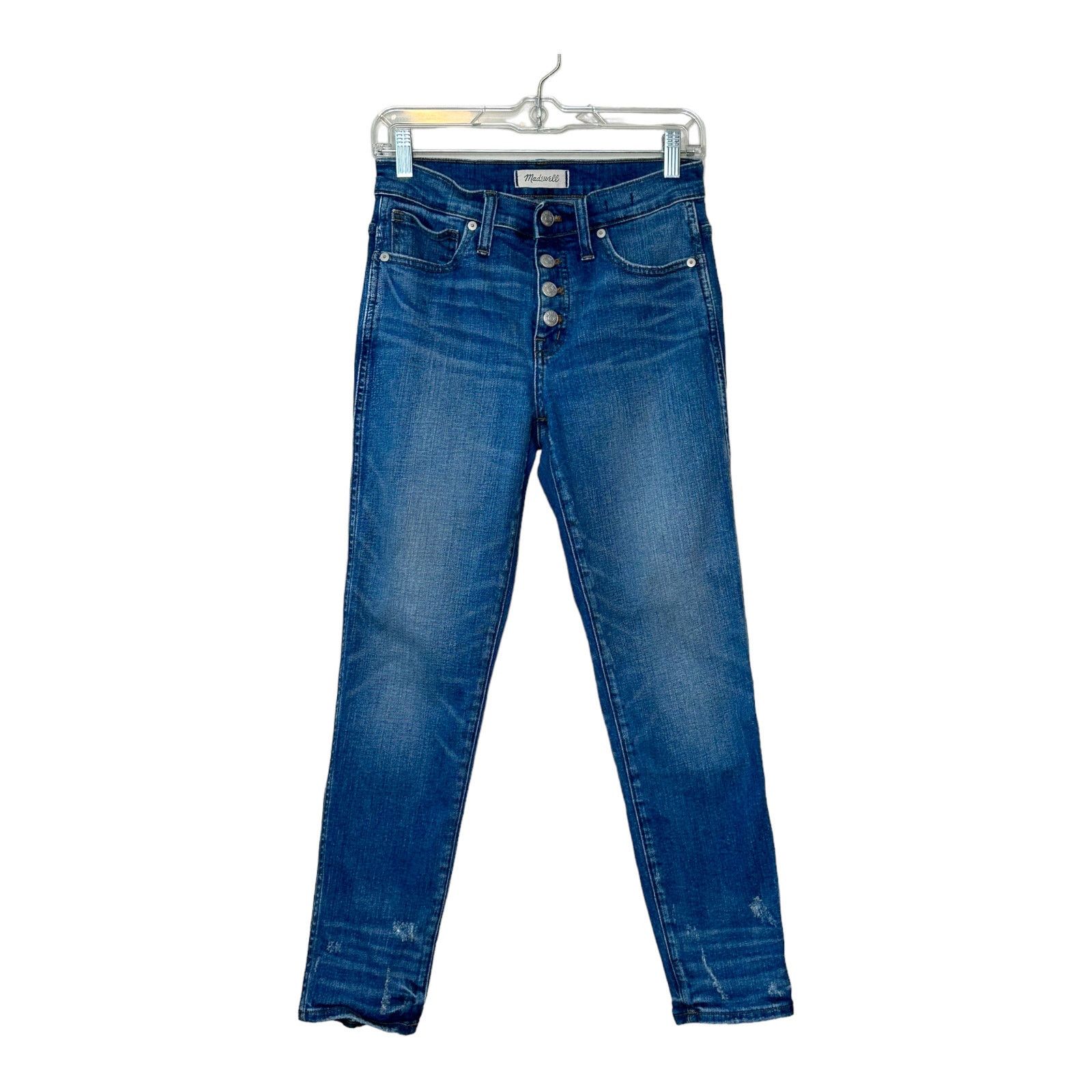 Madewell Madewell slim buttoned distressed hems stretch jeans size 26 Size 26" / US 2 / IT 38 - 8 Thumbnail