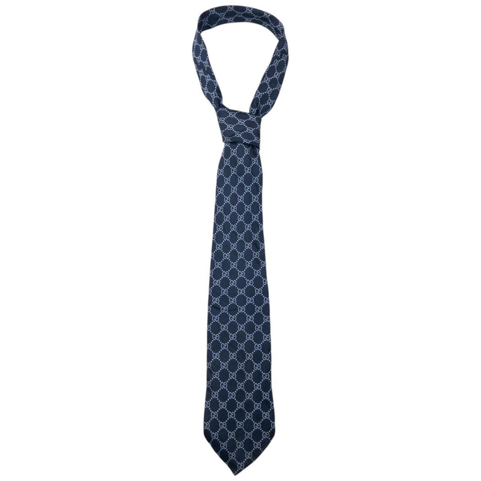 Gucci Vintage 2000sGucci Monogram Silk Tie Size ONE SIZE - 1 Thumbnail