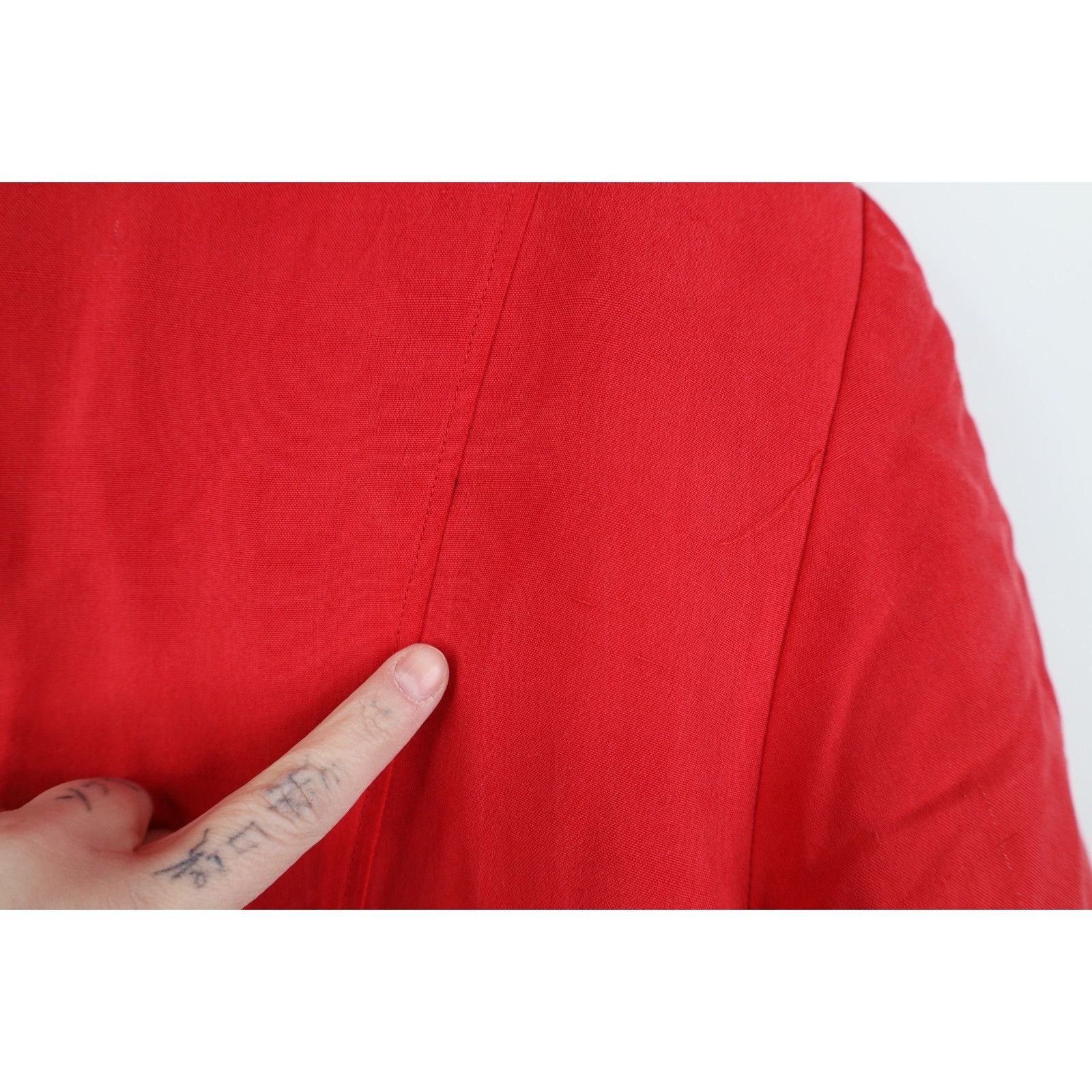 Vintage Vintage 90s Streetwear Career Short Sleeve Silk Dress Size XXL / US 16-18 / IT 52-54 - 14 Thumbnail